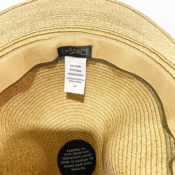 L*Space Classic Wide Brim Straw Sun Hat Coastal Cowgirl, Beachcore, Minimal Chic - Picture 8 of 10